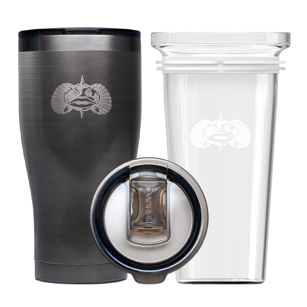Toadfish Non-Tipping 20oz Tumbler - Graphite [1134] - Boat Outfitting, Boat Outfitting | Deck / Galley, Brand_Toadfish, Restricted From 3rd Party Platforms - Toadfish - Deck / Galley