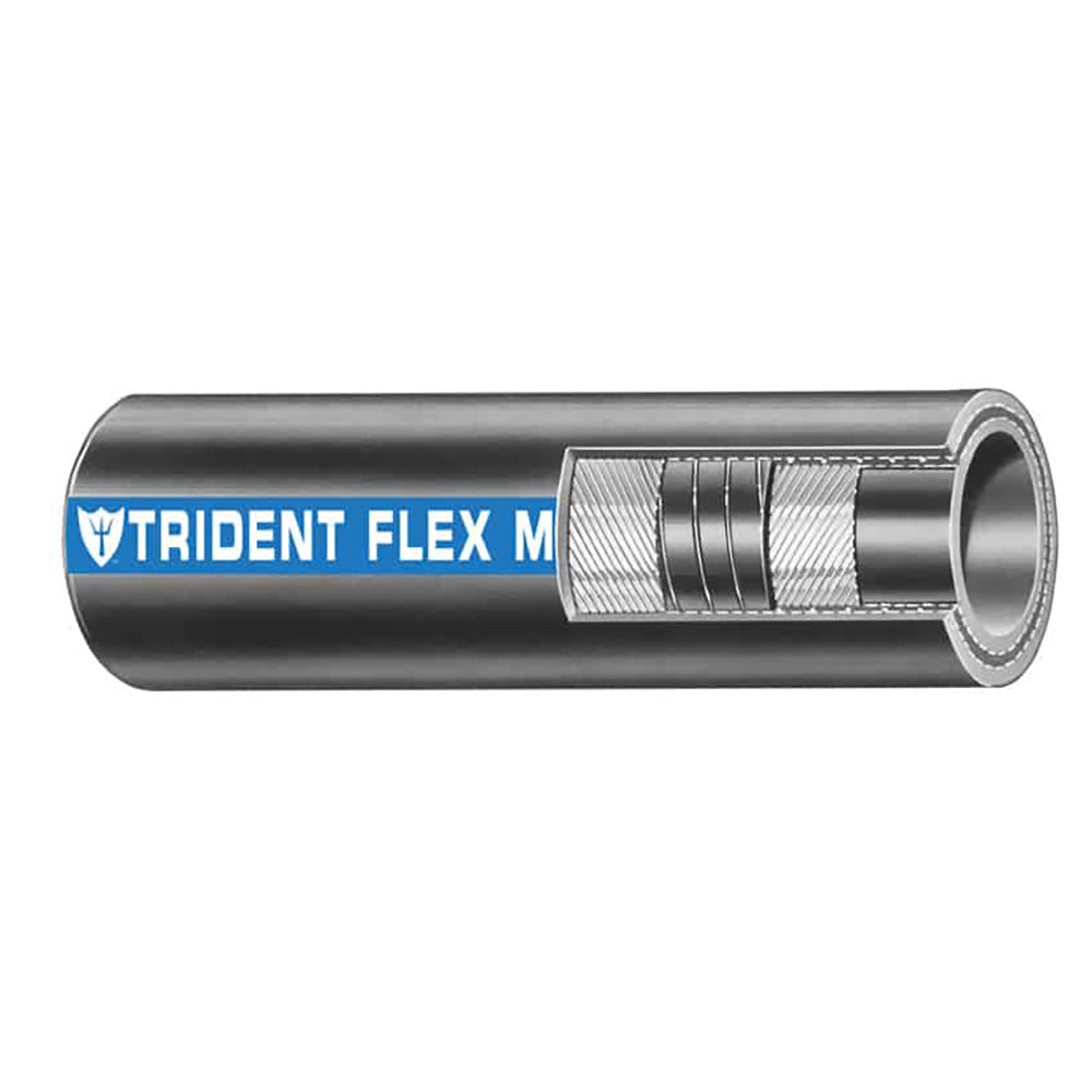 Trident Marine 1-1/4" x 50 Coil Flex Marine Wet Exhaust  Water Hose - Black [100-1146] - Premium Fuel Systems from Trident Marine - Just $418.99! 