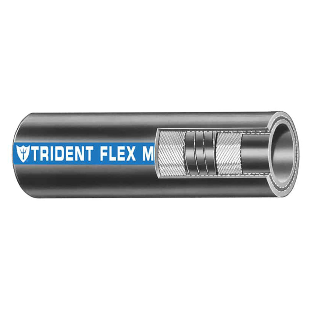 Trident Marine 3/4" x 50 Coil Flex Marine Wet Exhaust  Water Hose - Black [100-0346] - Premium Fuel Systems from Trident Marine - Just $359.99! 