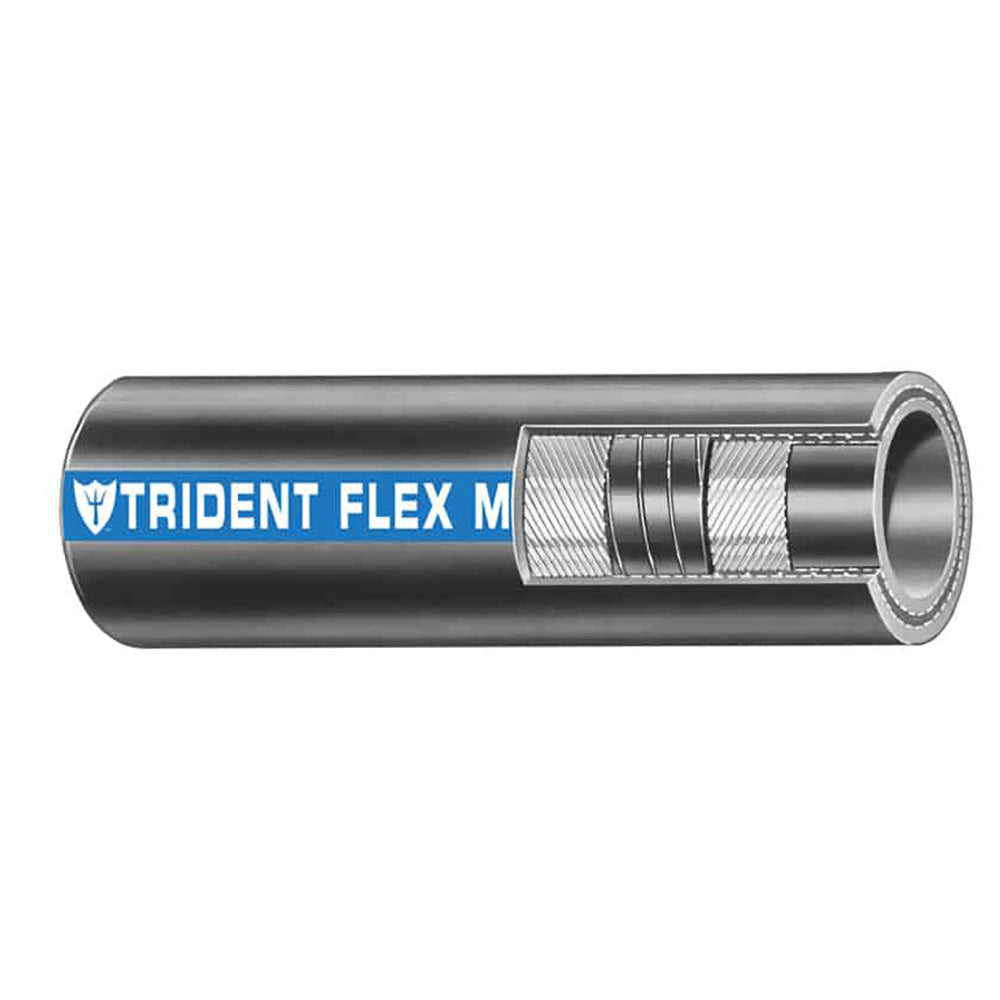 Trident Marine 1" x 50 Coil Flex Marine Wet Exhaust  Water Hose - Black [100-1006] - Premium Fuel Systems from Trident Marine - Just $396.99! 