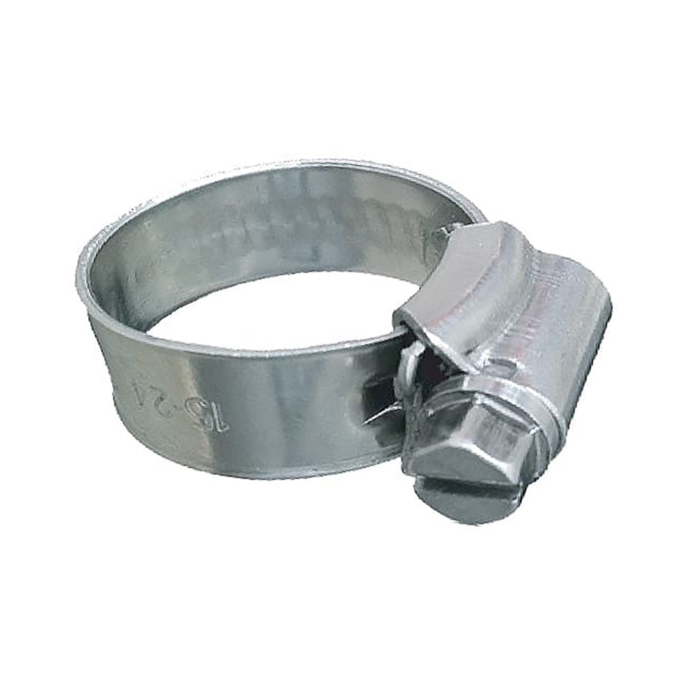 Trident Marine 316 SS Non-Perforated Worm Gear Hose Clamp - 3/8" Band - 7/16"21/32" Clamping Range - 10-Pack - SAE Size 4 [705-0561] - Premium Accessories from Trident Marine - Just $15.99! 