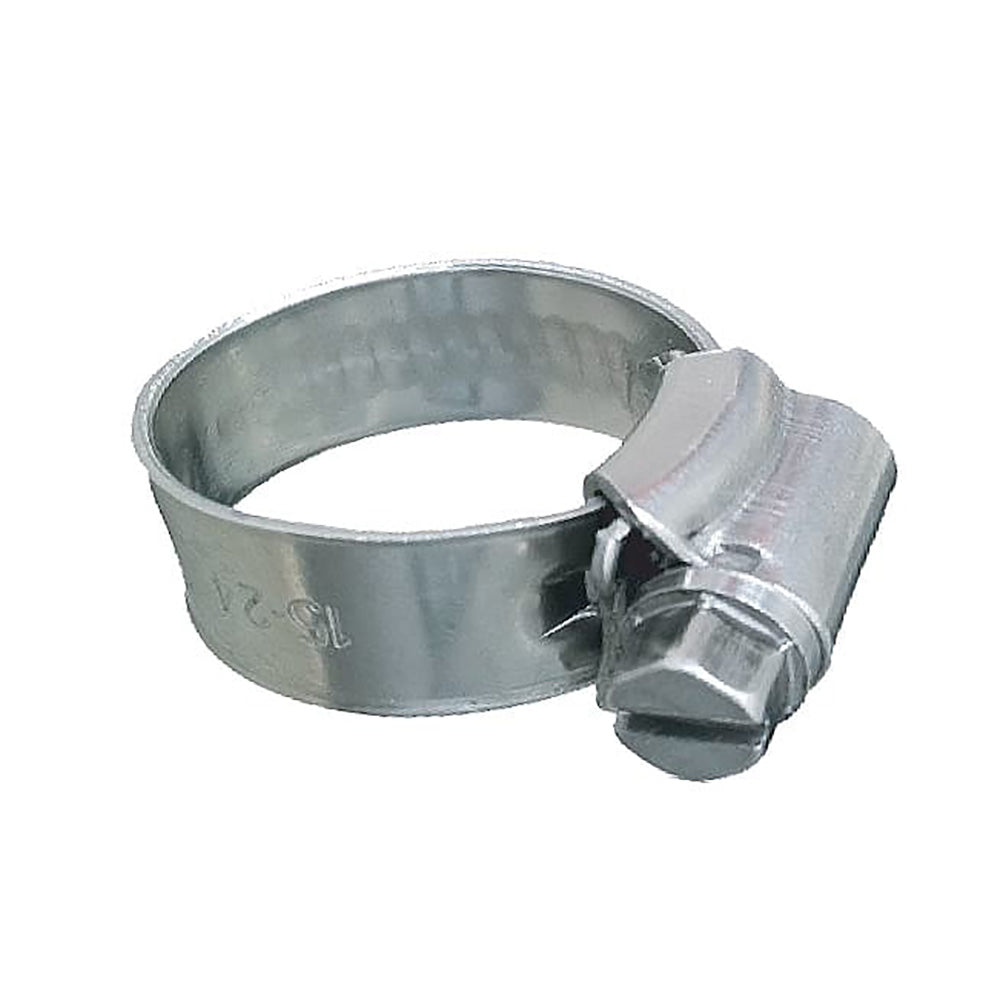 Trident Marine 316 SS Non-Perforated Worm Gear Hose Clamp - 3/8" Band - (1-1/16"  1-1/2") Clamping Range - 10-Pack - SAE Size 16 [705-1001] - Premium Accessories from Trident Marine - Just $19.99! 