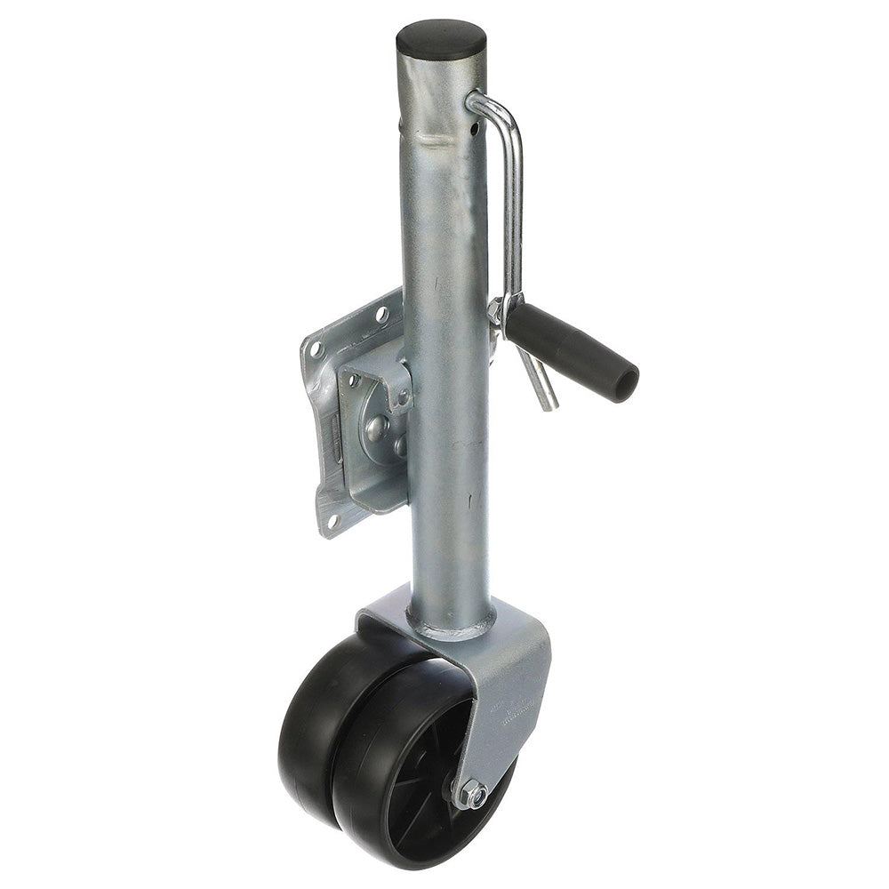 Attwood Fold-Up Trailer Jack - 1500 lb Capacity - Dual Wheel [11126-4] - Premium Jacks & Dollies from Attwood Marine - Just $49.99! 