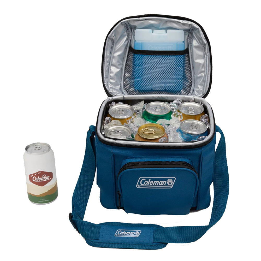 Coleman CHILLER 9-Can Soft-Sided Portable Cooler - Deep Ocean [2158134] - Premium Coolers from Coleman - Just $26.99! 