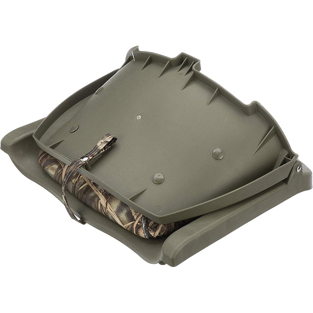 Attwood Swivl-Eze Padded Flip Seat - Camo [98391GNMX] - Premium Seating from Attwood Marine - Just $77.99! 