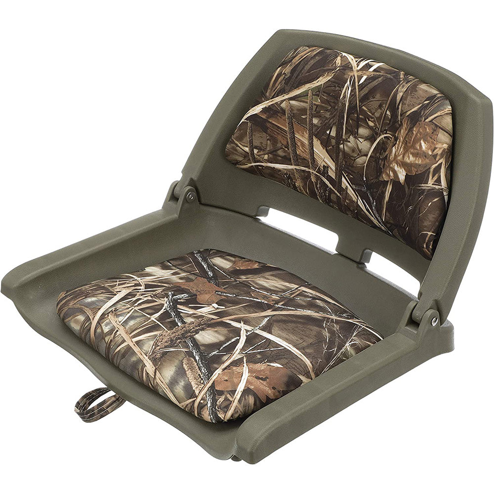 Attwood Swivl-Eze Padded Flip Seat - Camo [98391GNMX] - Premium Seating from Attwood Marine - Just $77.99! 