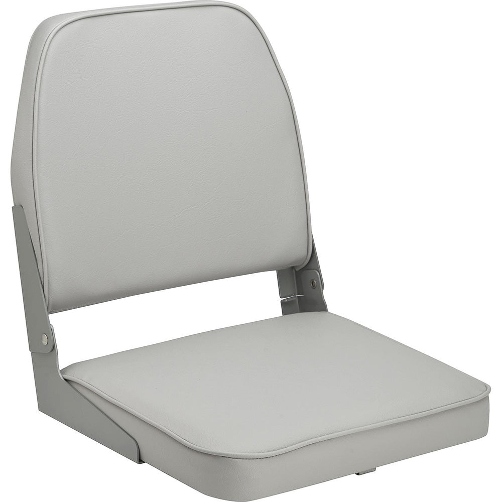 Attwood Swivl-Eze Low Back Padded Flip Seat - Grey [98395GY] - Premium Seating from Attwood Marine - Just $54.99! 