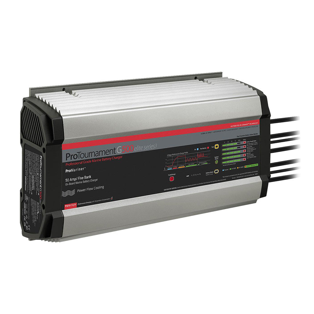 ProMariner ProTournamentelite 500 Battery Charger - 5 Bank - Global/CZone [55505] - Premium Battery Chargers from ProMariner - Just $699.99! Shop now at Boat Gear Depot