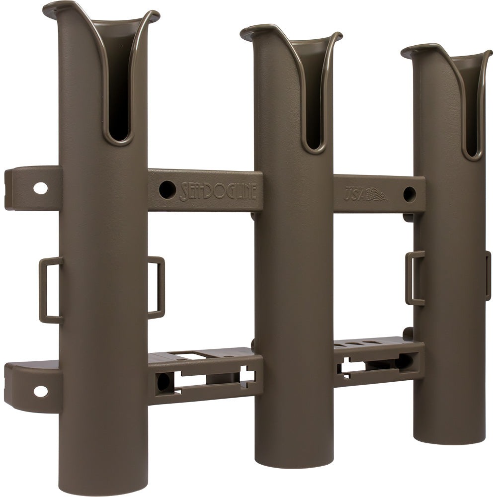 Sea-Dog Triple Threat Three Pole Rod Holder - Flat Dark Earth [325034-1] - Premium Rod Holders from Sea-Dog - Just $16.99! 