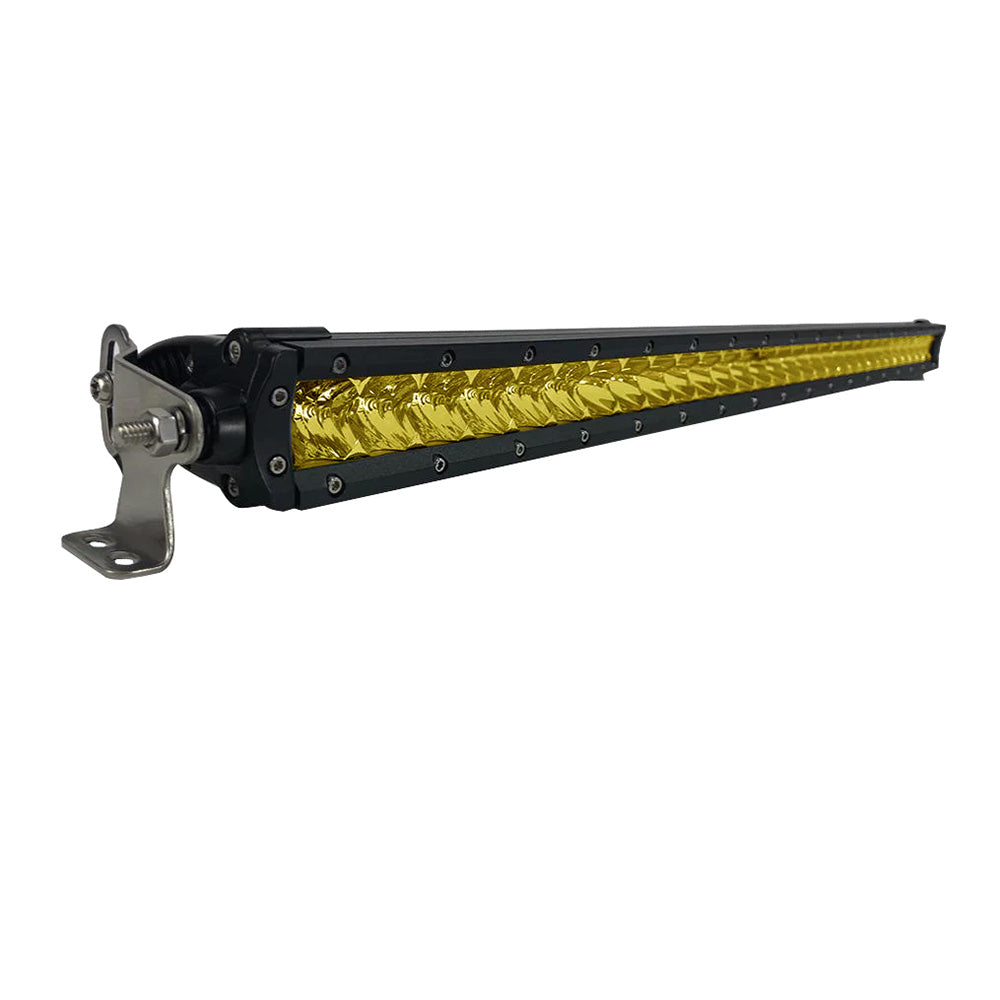 Black Oak 30" Yellow Lens Single Row LED Light Bar - Combo Optics - Black Housing - Pro Series 3.0 [30Y-S5OS] - Premium Lighting from Black Oak LED - Just $599.25! 