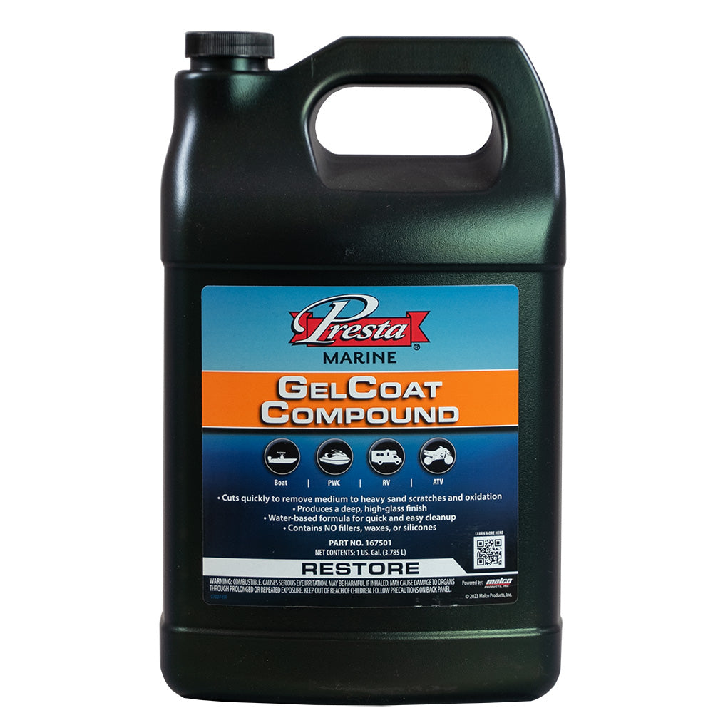 Presta Gel Coat Compound - 1 Gallon [167501] - Premium Cleaning from Presta - Just $131.97! 