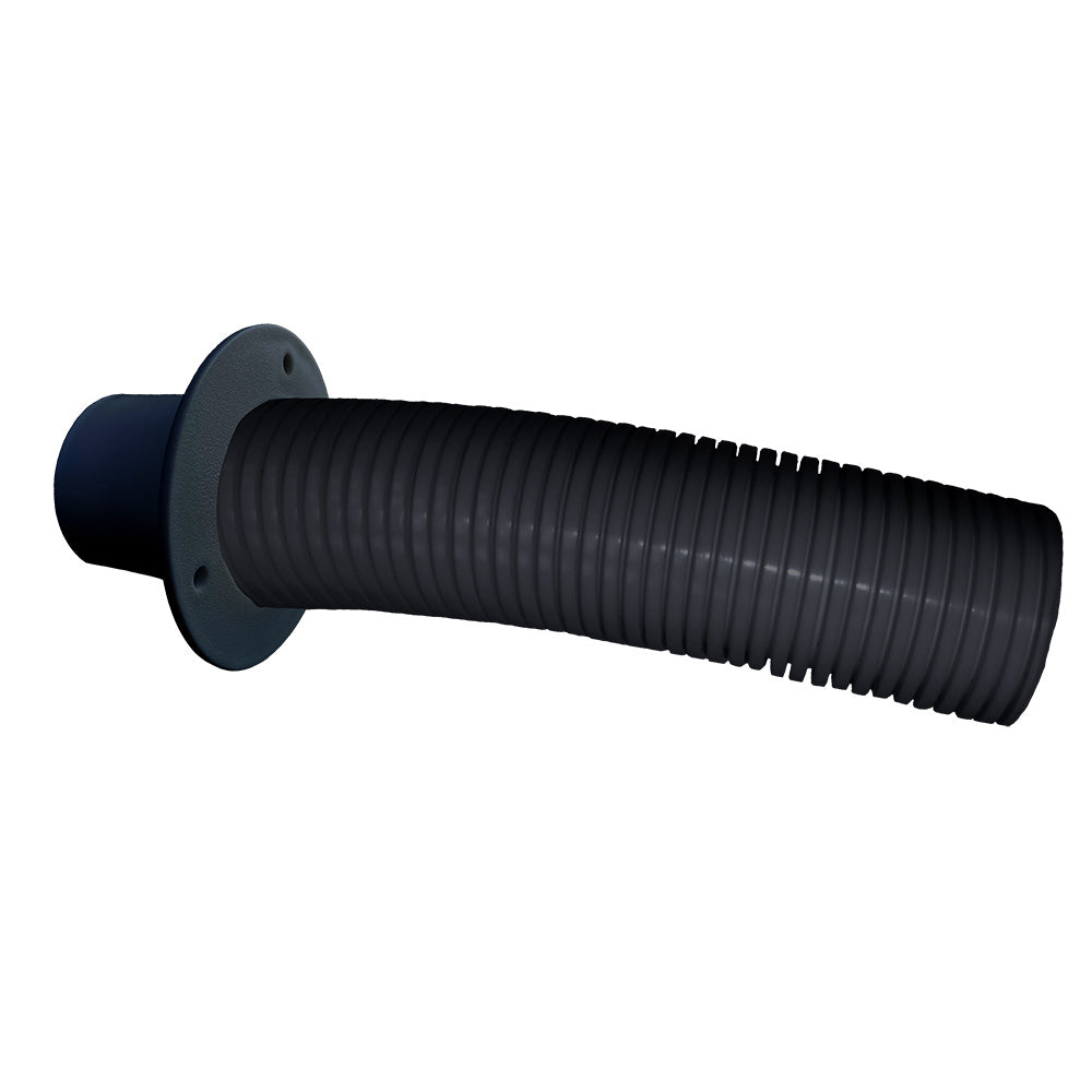 Trident Marine 10 Black Stern Flex Hose w/Transom Flange [TFK-10] - Premium Fuel Systems from Trident Marine - Just $70.99! 